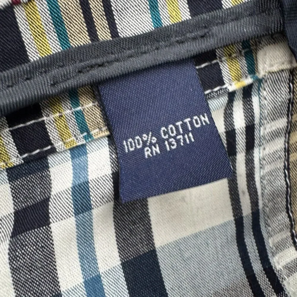 Grant Thomas Madras Patchwork Blazer Sport Coat Mens M Cotton Preppy Ivy Plaid
